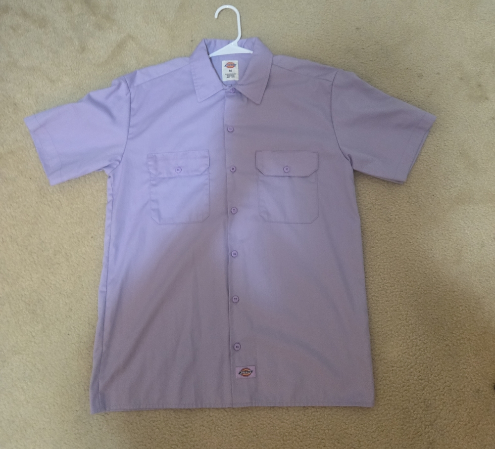 Dickies Men's Lavender Button Down Shirt [NWOT]